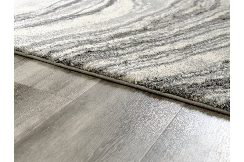 Wysdale Cream/Gray Large Rug - Gate FurnitureRug Large