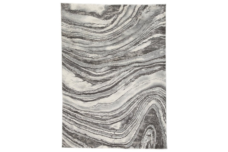 Wysdale Cream/Gray Medium Rug - Gate FurnitureRug Medium