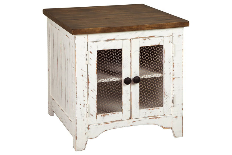 Wystfield White/Brown End Table - Gate FurnitureEnd Table