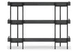 Yarlow Black 36" Bookcase - H215-60 - Gate Furniture