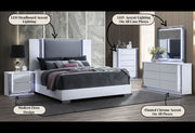 Ylime Smooth White Queen Bed Group - Gate FurnitureBedroom Set