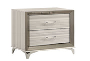 Zambrano White Nightstand - Gate FurnitureNightstand