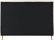 Zara Velvet Queen Bed (3 Boxes) Cream - Gate FurnitureQueen Bed