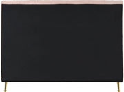 Zara Velvet Queen Bed (3 Boxes) Pink - Gate FurnitureQueen Bed