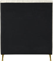 Zara Velvet Twin Bed (3 Boxes) Cream - Gate FurnitureTwin Bed