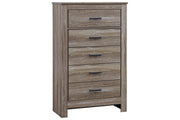 Zelen Warm Gray Chest of Drawers - Gate FurnitureChest