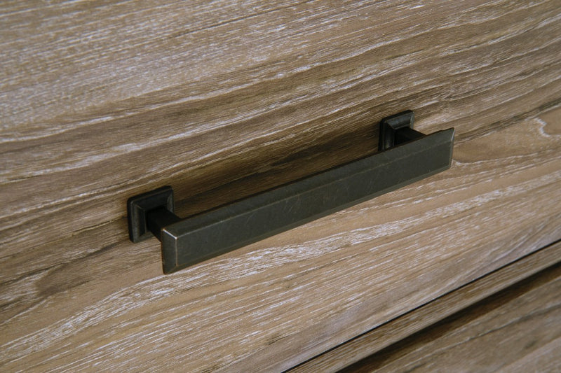 Zelen Warm Gray Chest of Drawers - Gate FurnitureChest