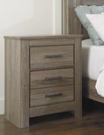 Zelen Warm Gray Nightstand - Gate FurnitureNightstand