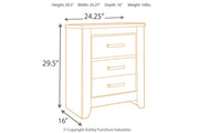 Zelen Warm Gray Nightstand - Gate FurnitureNightstand
