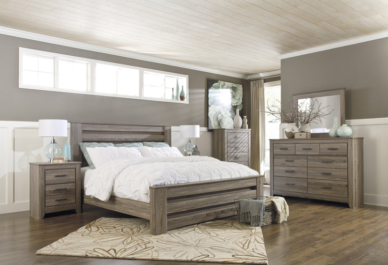 Zelen Warm Gray Panel Bedroom Set - Gate FurnitureBedroom Set