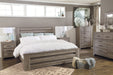 Zelen Warm Gray Panel Bedroom Set - Gate Furniture